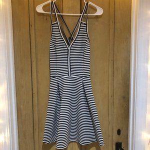 White and Black Skater Dress